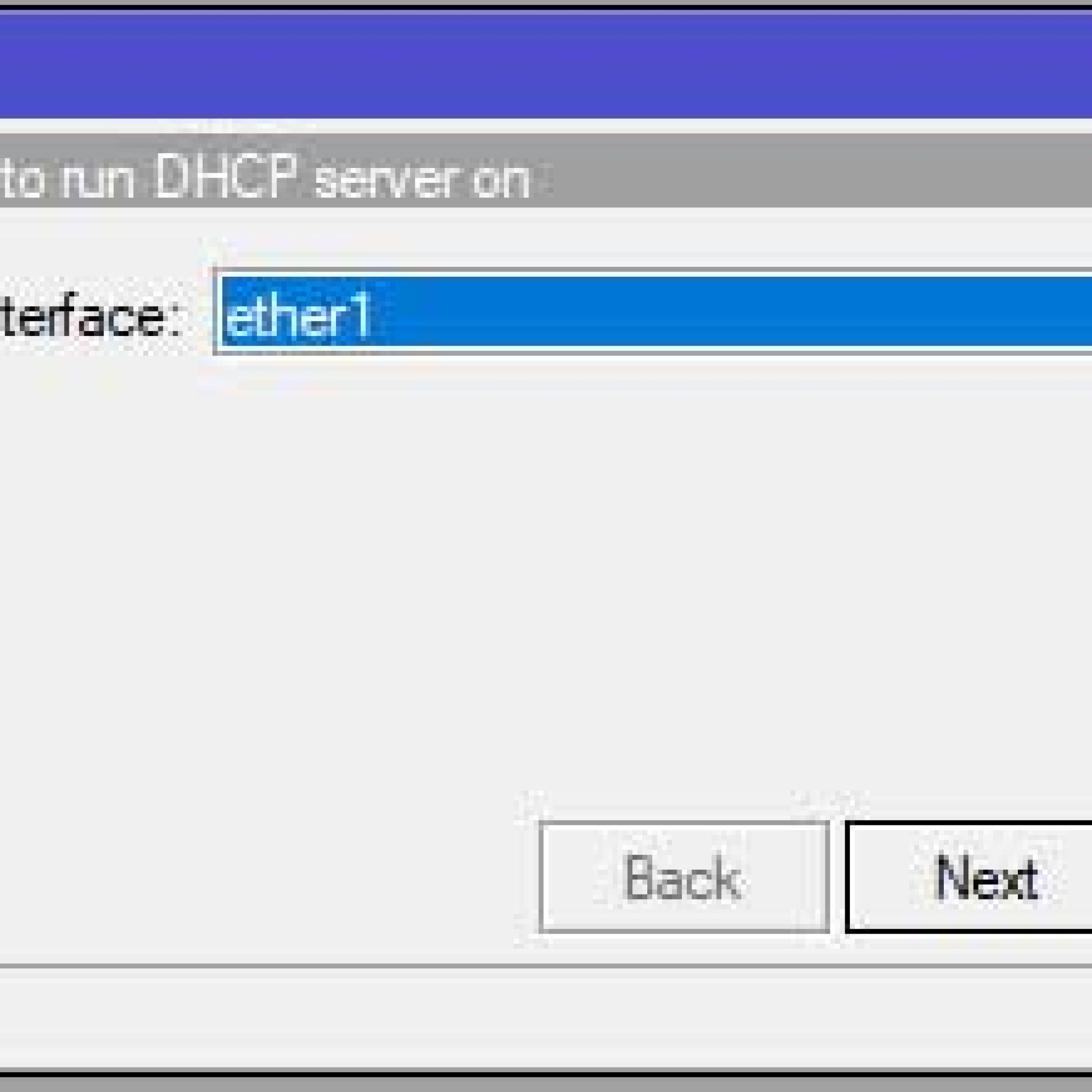 Dhcp setting. Dhcp setting